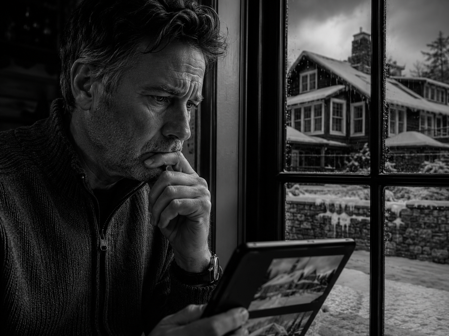 Vacation home owner analyzing documents to determine when to hire a property management company for a New Hampshire rental
