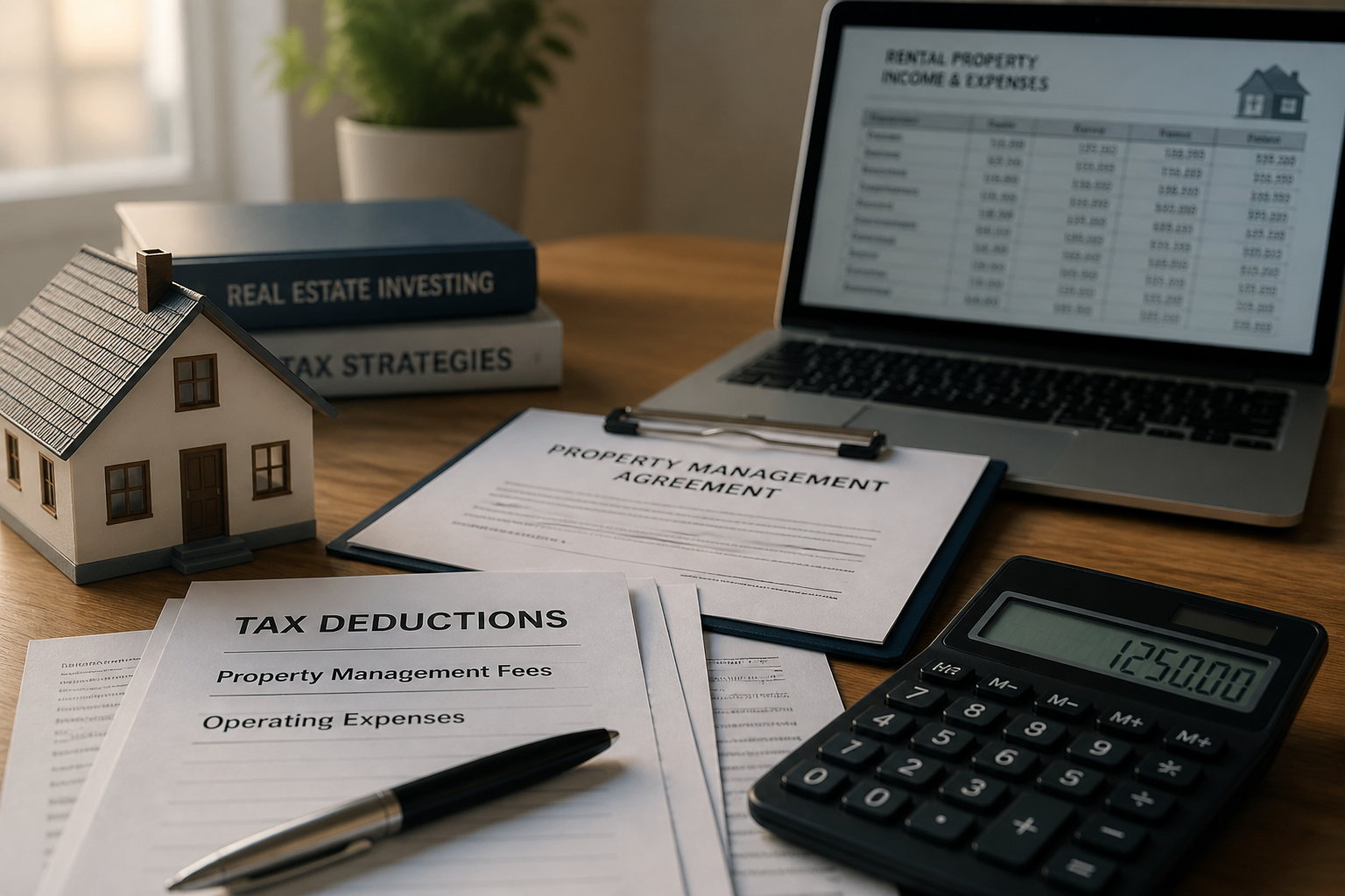 claim property management fees on taxes
