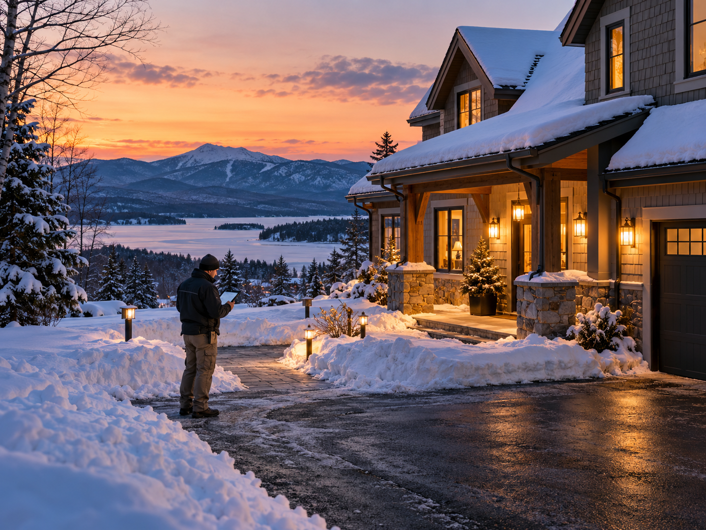 Vacation home owner learning how to protect your property in winter in New Hampshire and Maine